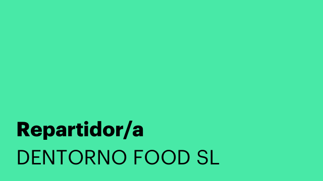 Repartidor/a