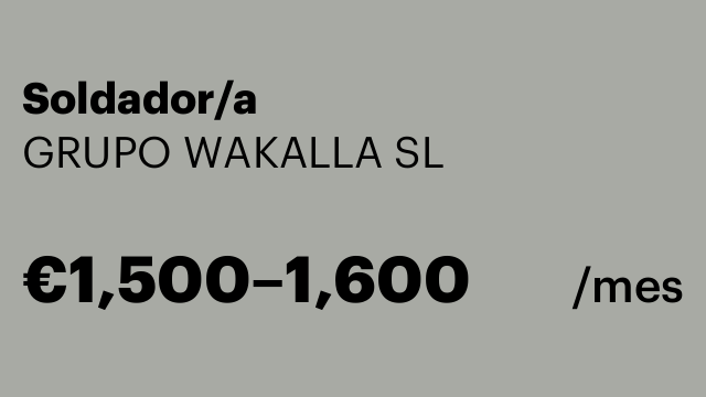 Soldador/a