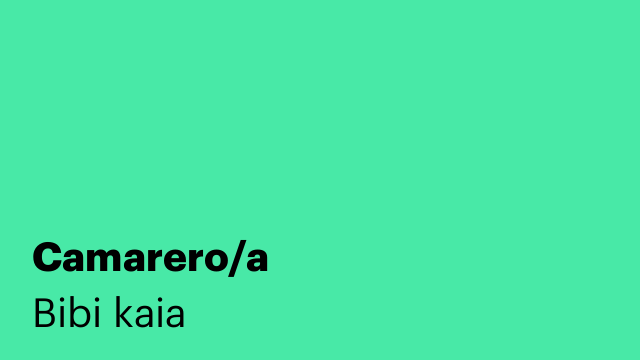 Camarero/a