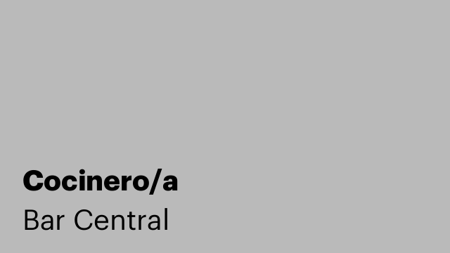 Cocinero/a