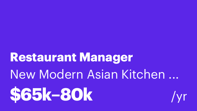 Restaurant Manager