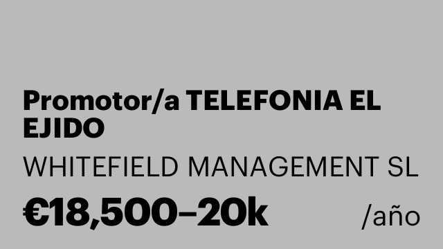 Promotor/a TELEFONIA EL EJIDO