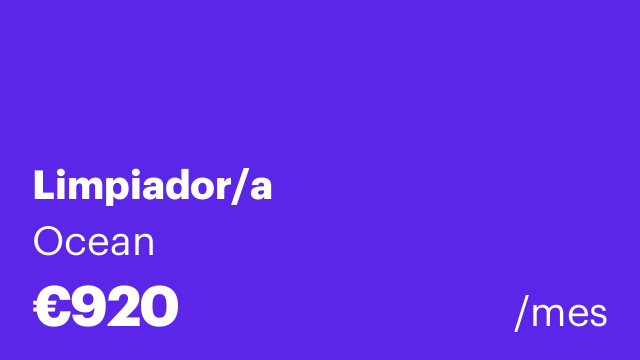 Limpiador/a