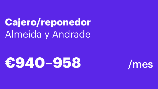 Cajero/reponedor