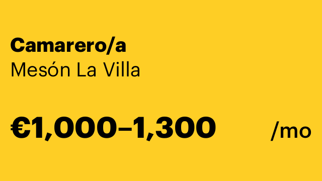 Camarero/a