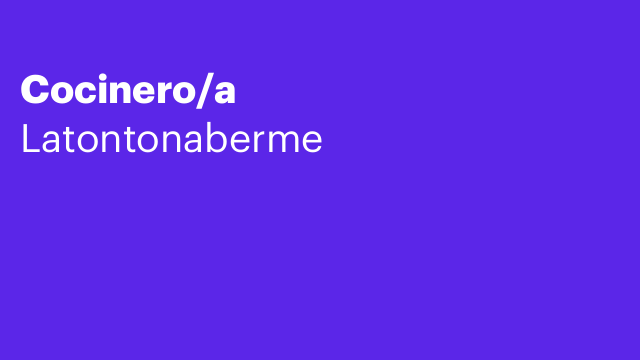 Cocinero/a