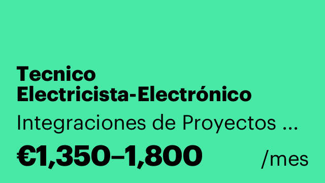 Tecnico Electricista-Electrónico