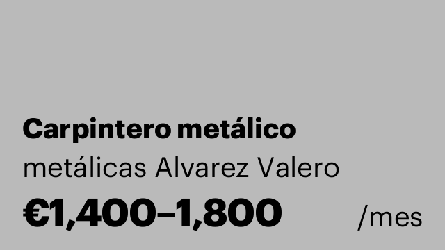 Carpintero metálico