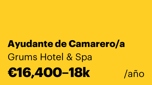 Ayudante de Camarero/a