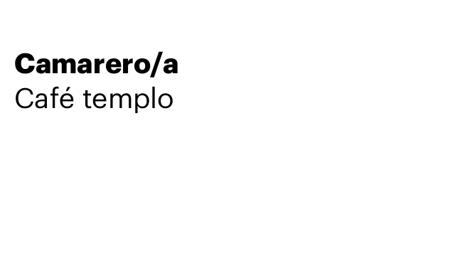 Camarero/a