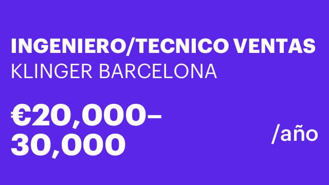 INGENIERO/TECNICO VENTAS