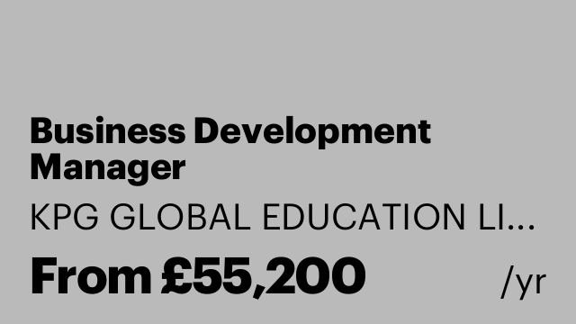 Business Development Manager