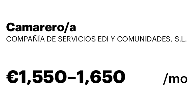 Camarero/a