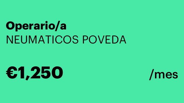 Operario/a