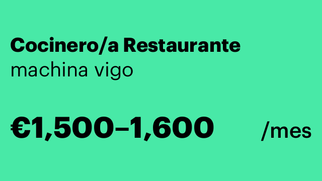 Cocinero/a Restaurante