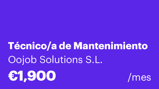 Técnico/a de Mantenimiento