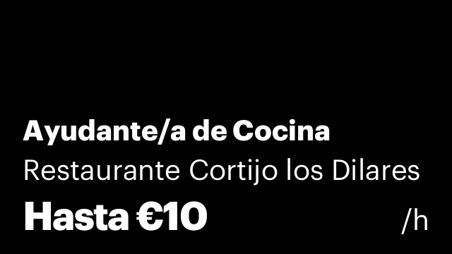 Ayudante/a de Cocina