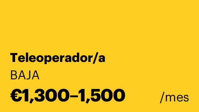 Teleoperador/a