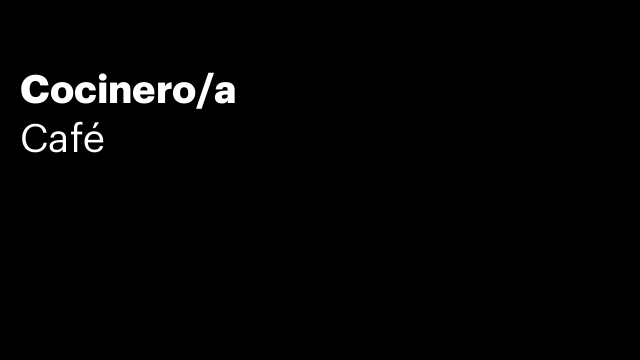 Cocinero/a