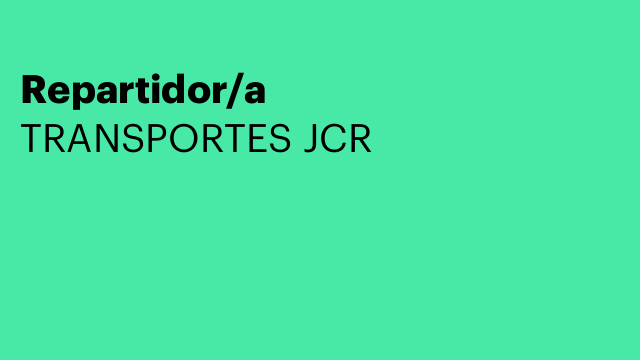 Repartidor/a