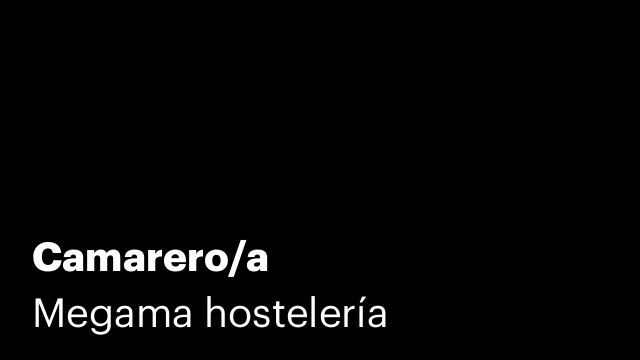 Camarero/a