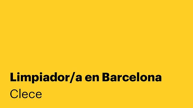 Limpiador/a en Barcelona