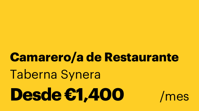 Camarero/a de Restaurante