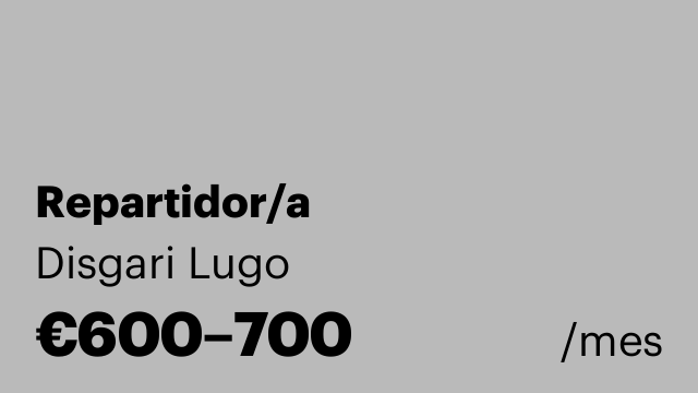 Repartidor/a