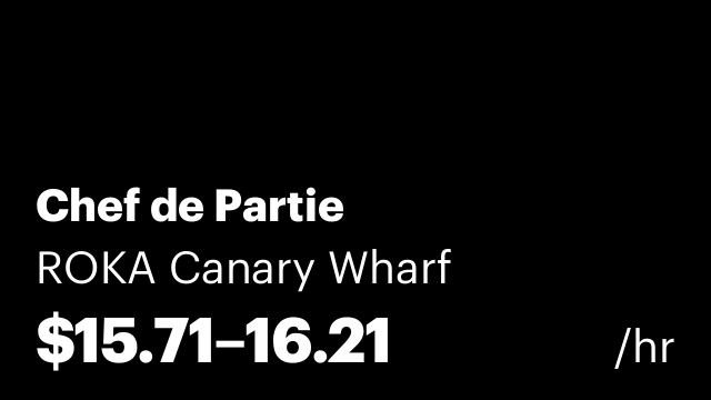 Chef de Partie