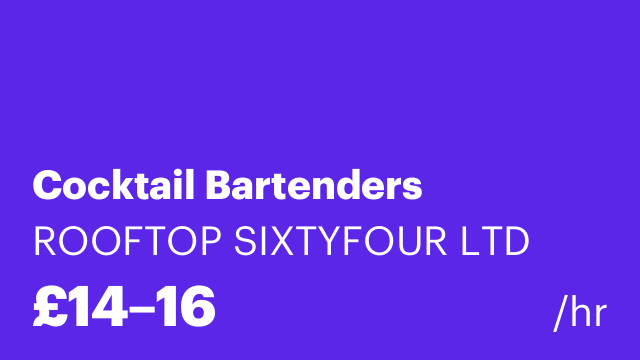 Cocktail Bartenders