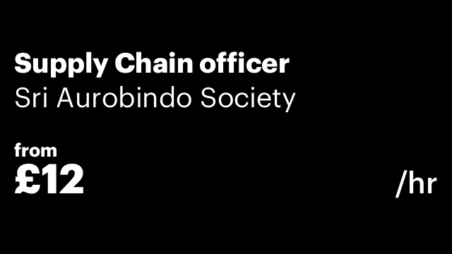 Supply Chain officer