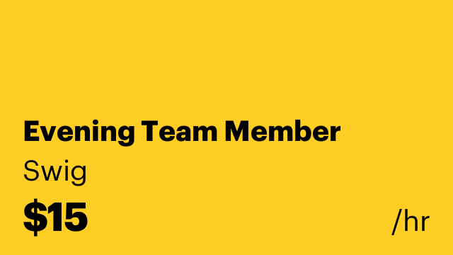 Evening Team Member