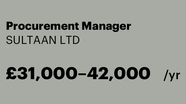 Procurement Manager
