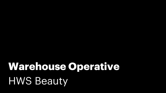 Warehouse Operative