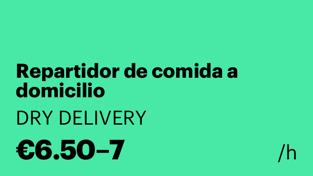 Repartidor de comida a domicilio