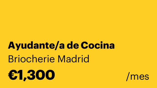 Ayudante/a de Cocina