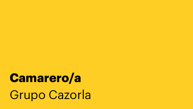 Camarero/a