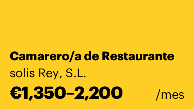Camarero/a de Restaurante