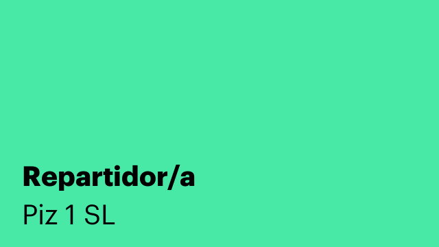 Repartidor/a
