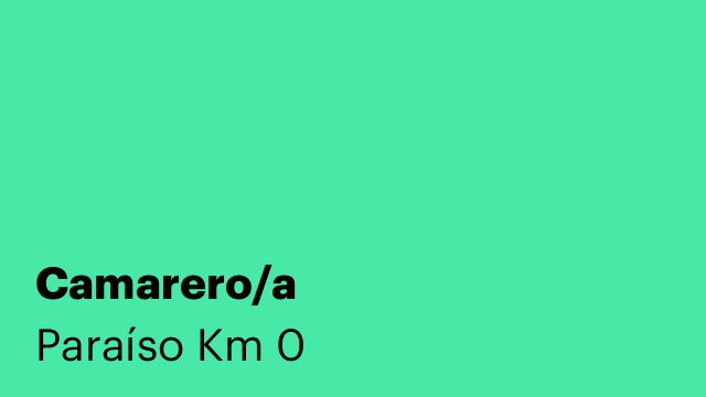 Camarero/a