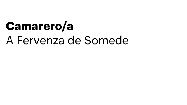Camarero/a