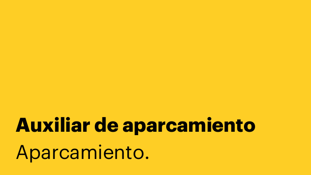 Auxiliar de aparcamiento