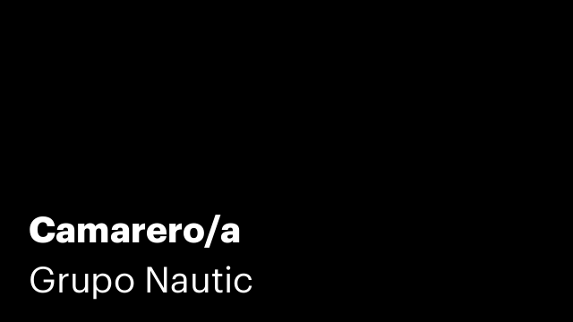 Camarero/a