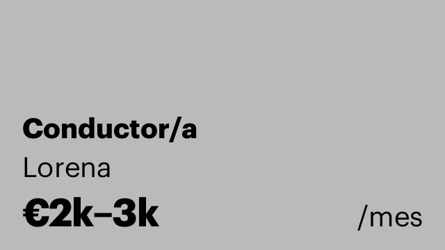 Conductor/a