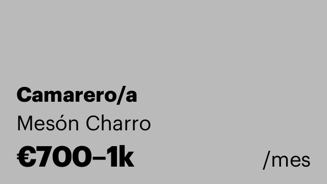 Camarero/a