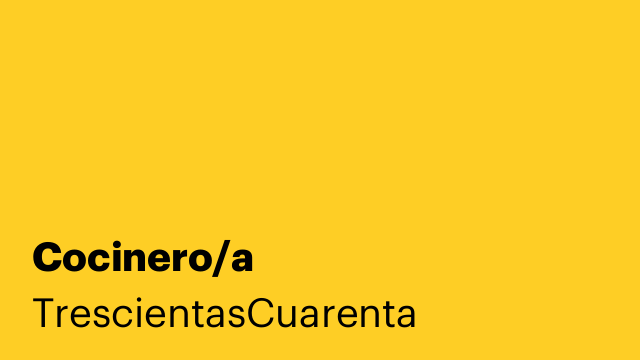 Cocinero/a