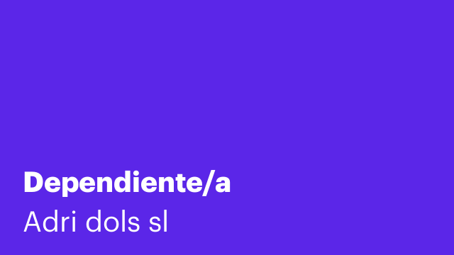Dependiente/a