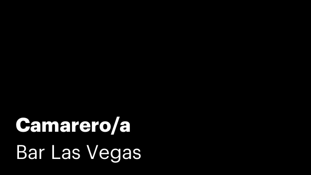 Camarero/a