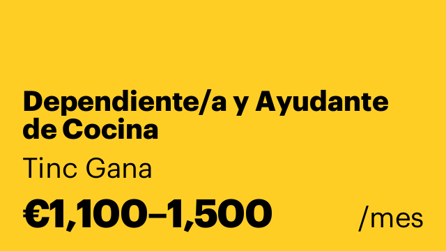 Dependiente/a y Ayudante de Cocina