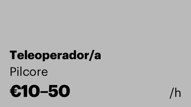 Teleoperador/a